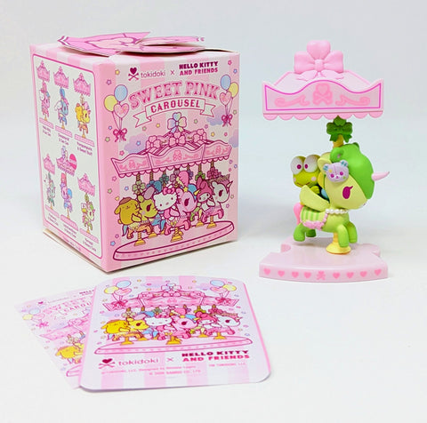 tokidoki x Hello Kitty And Friends Keroppi Sweet Pink Carousel Blind Box Figure