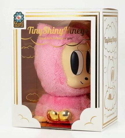 Kaleidos Creative Shiny Hiney 7.5" Pink Plush Good Luck Bear New in Box