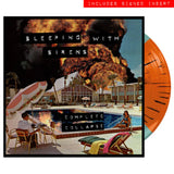 Sleeping With Sirens Complete Collapse Blue/Orange w/Black Splatter SIGNED Vinyl