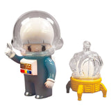 ITOKIN PARK Glow Light Blue Astronaut & Lander Sofubi Set Sealed Kazuhiko Ito