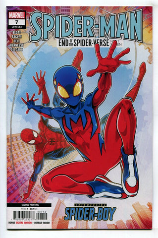 Spider-Man #7 2nd Print NM Marvel 2023 1st Appearance of Spider-Boy