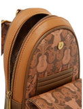 Loungefly Disney Lilo & Stitch Tonal Stitch Carving Crossbody Sling Bag NWT
