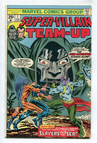 Super-Villain Team-Up #1 FN 1975 Marvel Comics Dr Doom Sub-Mariner Bronze Age