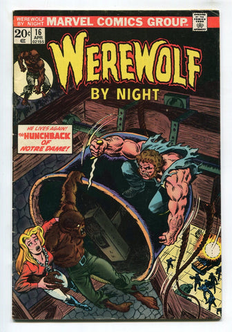 Werewolf By Night #16 FN Ploog Marvel Comics Bronze Age Horror 1974 Hunchback