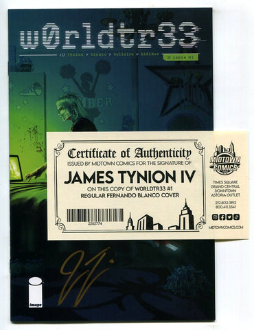w0rldtr33 #1 Cover L Regular Fernando Blanco Signed By James Tynion IV Worldtree