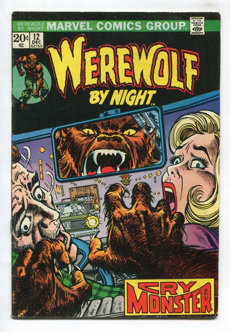 Werewolf By Night #12 Fine+ Ploog Marvel Comics Bronze Age Horror 1973