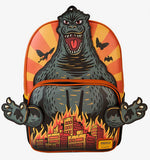 Loungefly Toho Godzilla Attack City in Flames Full Size Figural Backpack NWT