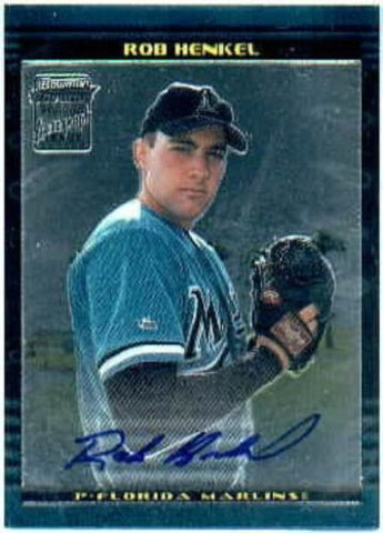 2002 Bowman Chrome Rob Henkel Auto Rookie Card - redrum comics