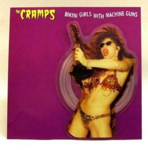 The Cramps Bikini Girls with Machine Guns Shaped 7" Picture Disc Psychobilly - redrum comics
