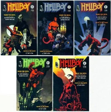 Hellboy Wake The Devil #1-5 full complete set Mike Mignola 1996 - redrum comics