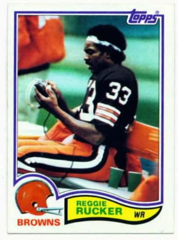 1982 Topps Reggie Rucker Cleveland Browns Card - redrum comics