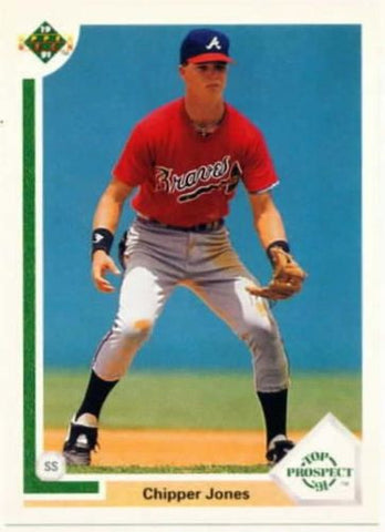 Upper Deck 1991 CHIPPER JONES Top Prospect Rookie Card