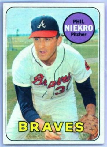 1969 Topps PHIL NIEKRO #355 Atlanta Braves NICE! - redrum comics