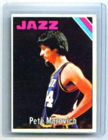 1975 Topps "Pistol' Pete Maravich New Orleans Jazz - redrum comics