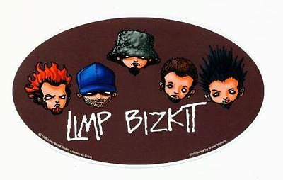 Limp Bizkit Vinyl Bumper Skate Deck Window Sticker 7"x4" Fred Durst - redrum comics