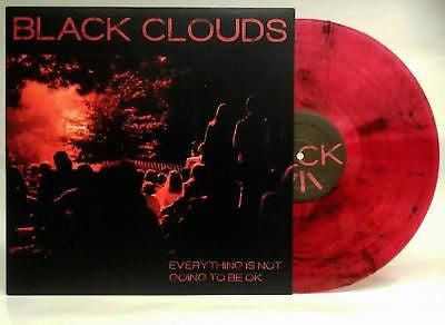 Black Clouds Everything Is Not Going To Be OK Red/Black Vinyl LP #/50 with DL - redrum comics