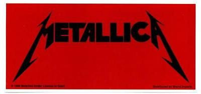 Metallica Vinyl Bumper Skate Deck Window Sticker 7" x 3.5" - redrum comics