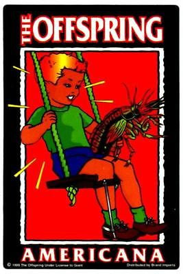 The Offspring Vinyl Bumper Skate Deck Window Sticker 4"x6" Dexter Holland - redrum comics