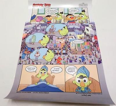 Sesame Street Sesame Bits SDCC 2014 11"x17" Poster #/1500 Bert Ernie - redrum comics