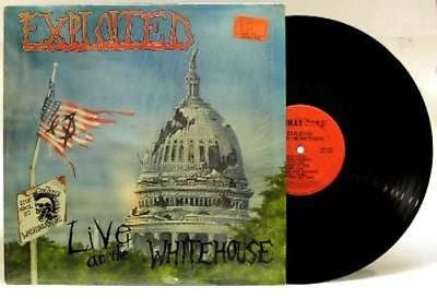 The Exploited Live at the White House Vinyl LP 1st Press Combat Core Red Label - redrum comics