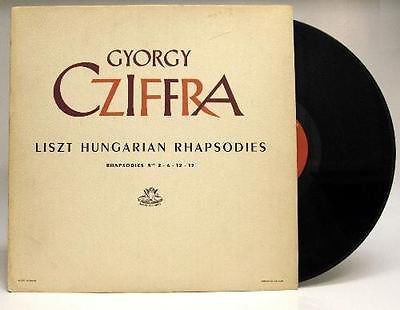 Gyorgy Cziffra Liszt Hungarian Rhapsodies Vinyl LP Angel Records - redrum comics