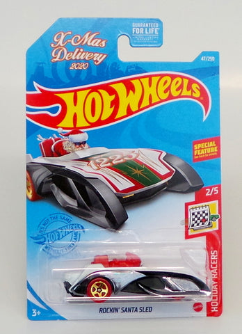 Hot Wheels ~ 2021 Holiday Racers 2/5 Rockin' Santa Sled 47/250