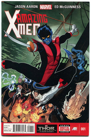 Amazing X-Men #1 VF/NM 2014 Ed McGuiness Quest for Nightcrawler Marvel Comics - redrum comics