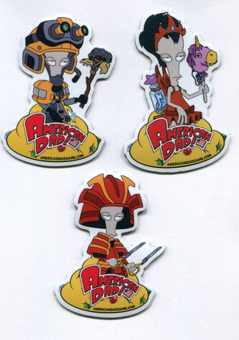AMERICAN DAD Roger MAGNET Set 3 SDCC 2019 COMIC CON Exclusive Collectible FOX TV