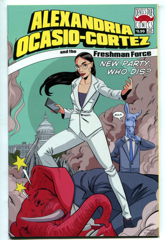 Alexandria Ocasio-Cortez and the Freshman Force #1 NM 1st Print AOC Devils Due