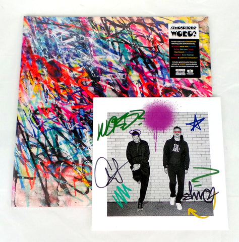 Atmosphere WORD? 2x New Sealed Vinyl LP With SIGNED Autograph Mini Print
