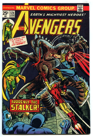 Avengers #124 VF High Grade 1974 Marvel Bronze Age MVS Intact Star Stalker