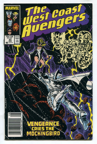 Avengers West Coast #23 Fine featuring Moon Knight Marvel Comics 1987