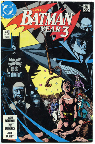 Batman #436 Year Three 1st Tim Drake Robin Fine condition DC Comics 1989 - redrum comics