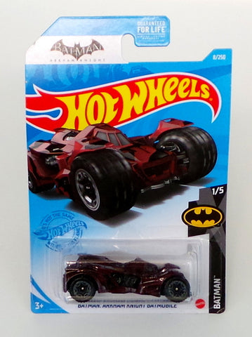 Hot Wheels Batman Arkham Knight Batmobile (Dark Red) 2021 Batman 8/250 1/5