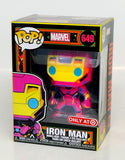 Funko Pop! Marvel Iron Man #649 Target Black Light Exclusive Figure Avengers