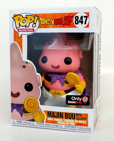 Funko Pop! Dragonball Z DBZ Majin Buu With Lollipop GameStop Exclusive Figure