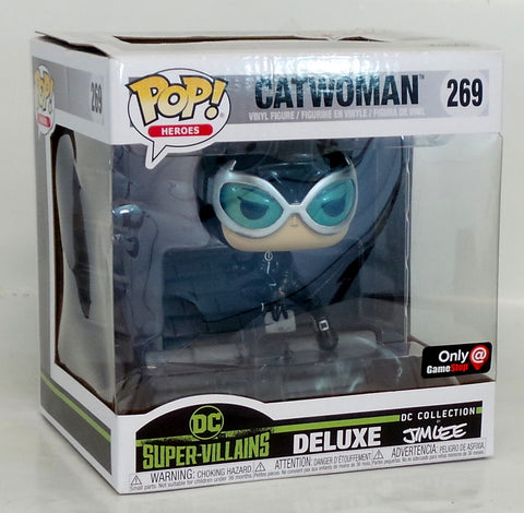 Funko Pop! #269 DC Super Villians Catwoman Deluxe Jim Lee GameStop Exclusive