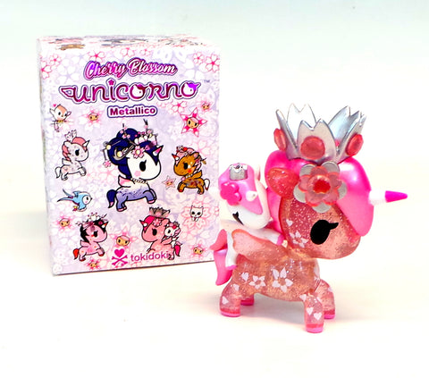 Tokidoki Unicorno Cherry Blossom Metallico Haru & Harumi 3" Blind Box Figure