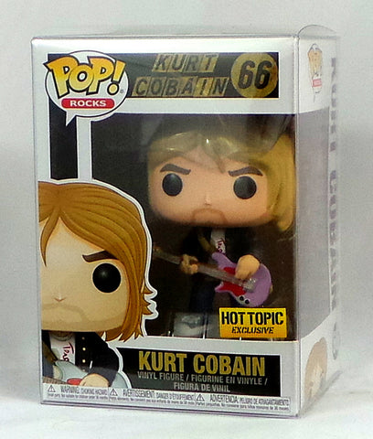 Funko Pop! Rocks Kurt Cobain Nirvana Hot Topic Exclusive Figure w/Protector