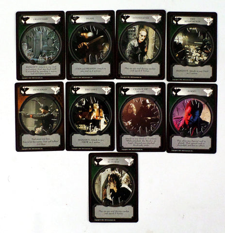 The Crow Trading Card Game LOT of 9 cards 1995 James O'Barr CCG TCG Brandon Lee - redrum comics