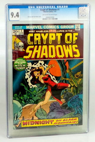 Crypt of Shadows #1 Marvel Comics 1973 CGC 9.4 Near Mint Horror