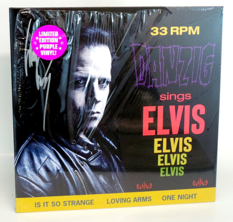 Danzig Sings Elvis SIGNED Purple Vinyl LIMITED EDITION 12" Gatefold LP Misfits