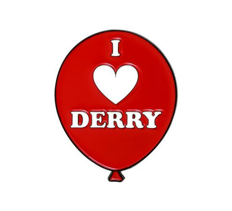 Funko IT Movie Chapter 2 I Heart Love Derry Red Balloon Enamel Button Badge Pin
