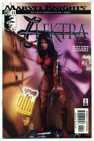 Elektra #11 VF Marvel Knights Comics 2002 Sexy Greg Horn Bad Girl Cover