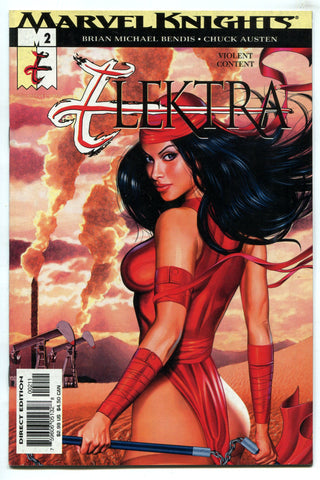Elektra #2 NM Marvel Knights Comics 2001 Sexy Joe Jusko Bad Girl Cover