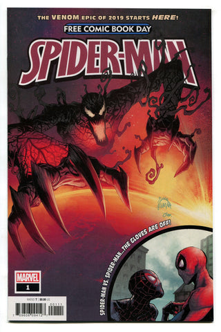 Spider-Man #1 FCBD 2019 NM Absolute Carnage Part 1 Venom Miles Morales Unstamped