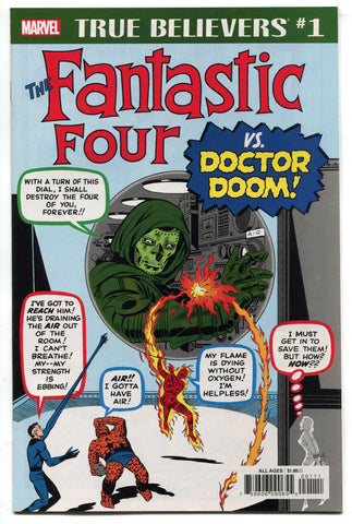 True Believers Fantastic Four #5 Reprints 1st Doctor Doom Marvel Comics 2018 NM