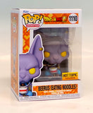 Funko Pop! Dragonball Super Beerus Eating Noodles #1110 Hot Topic Exclusive