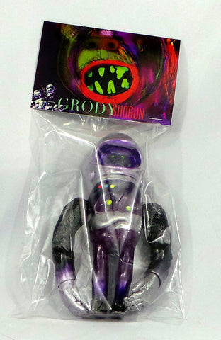 Grody Shogun Purple Spaceman LuluBell Sofubi Vinyl Figure Secret Base Japan - redrum comics