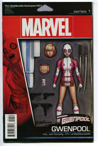 Unbelievable Gwenpool #1 Christopher Action Figure Variant Cover VF Marvel